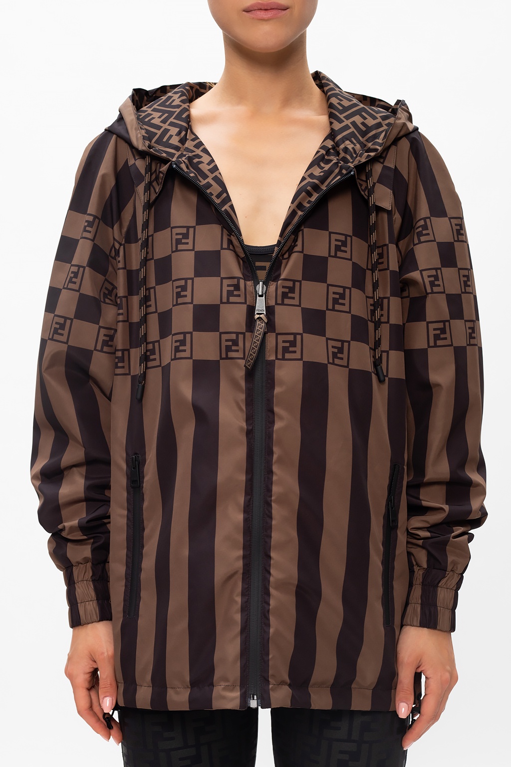 ジャケット FENDI Women Outer FAN198AT8H Brown Top Silk Brown | Fendi